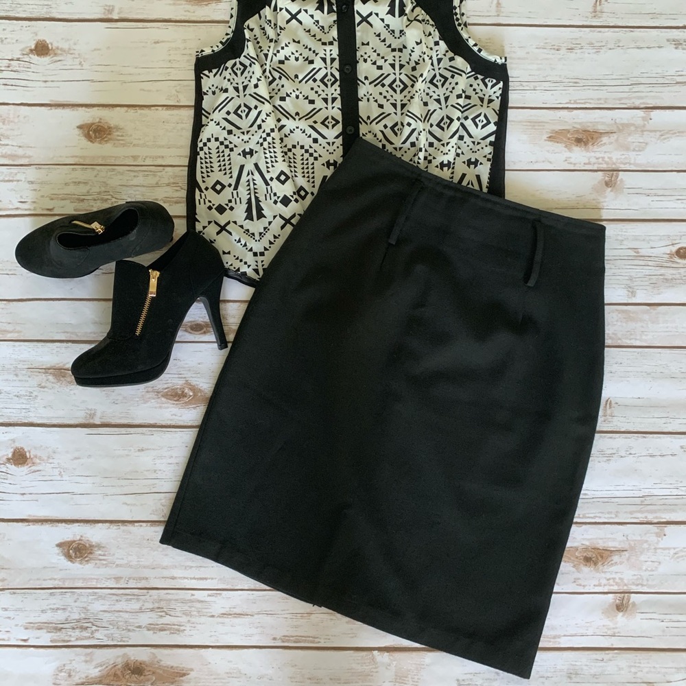 Vintage Black Pencil Skirt